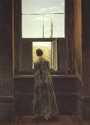 Caspar David Friedrich Woman at a Window (mk22) oil painting reproduction